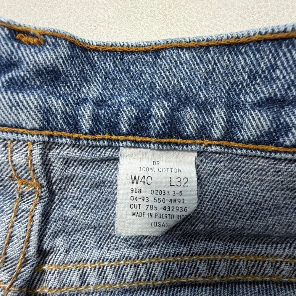 Vintage Levis 550 Relaxed Fit Tapered Leg Jeans Mens 38x32 Blue 1993 USA